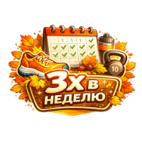 3 тренировки в неделю